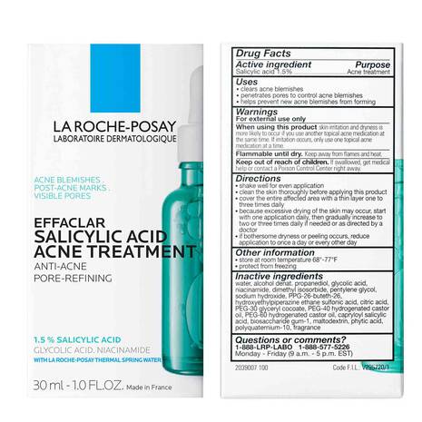 EFFACLAR SALICYLIC ACID ACNE TREATMENT SERUM