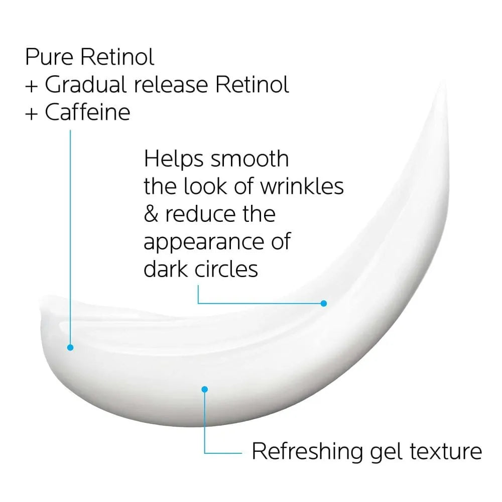 La Roche-Posay Redermic R Eyes Retinol Eye Cream, Anti-Aging Eye Cream to Reduce Wrinkles and Dark Circles With Pure Retinol and Caffeine, 0.5 Fl Oz