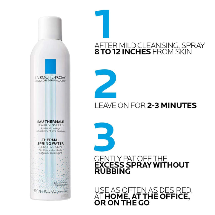 La Roche-Posay Thermal Spring Water, Face Mist Hydrating Spray with Antioxidants to Hydrate and Soothe Skin, Facial Spray