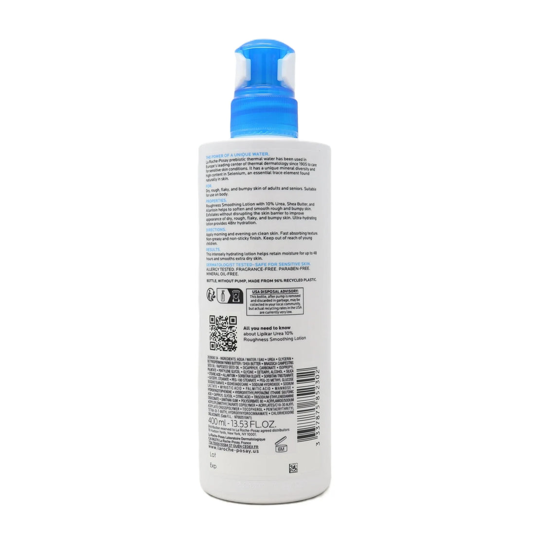 LA ROCHE POSAY LIPIKAR UREA 10% ROUGHNESS SMOOTHING LOTION